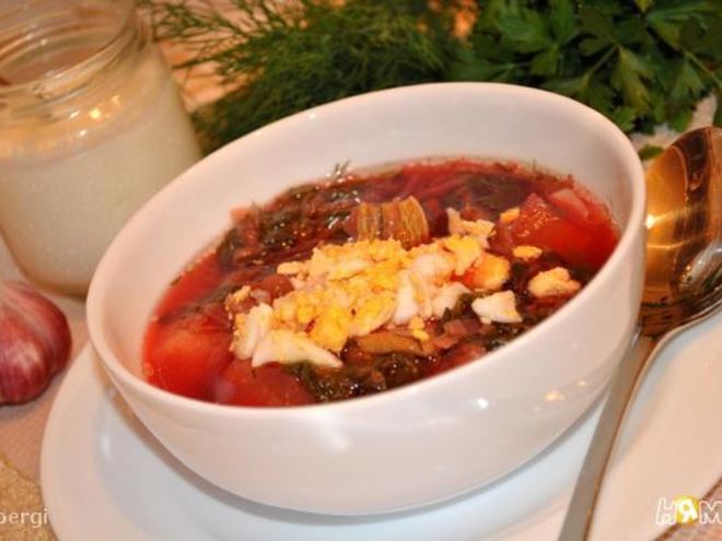 Рецепт зеленого борща по-украински