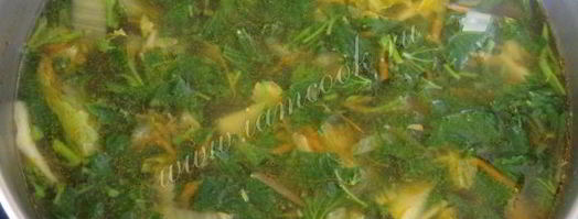 зеленый борщ с крапивой. Шаг 10