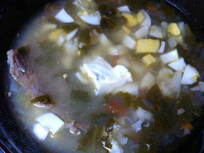 Рецепт зеленого борща со щавелем