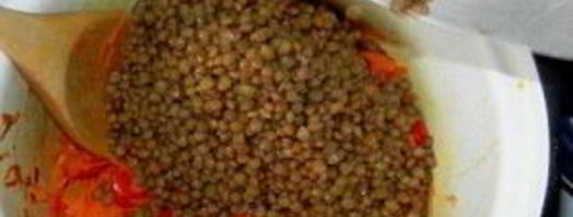 чечевичный томатный суп. Шаг 4