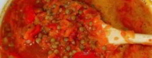 чечевичный томатный суп. Шаг 5