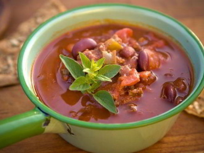 Рецепт фасолевого супа с чили