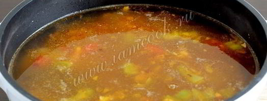 фасолевый суп с мясом. Шаг 9