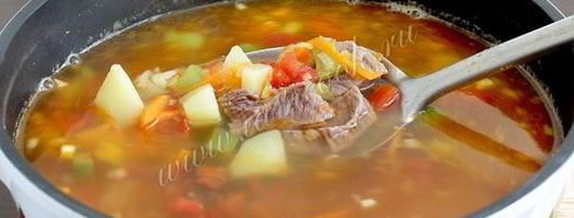 фасолевый суп с мясом. Шаг 10