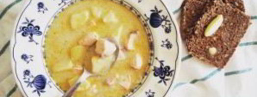 финский суп с лососем и сливками. Шаг 8