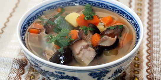 Грибной суп из белых грибов