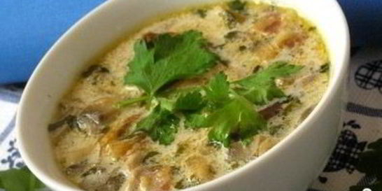 Грибной суп из замороженных подберезовиков