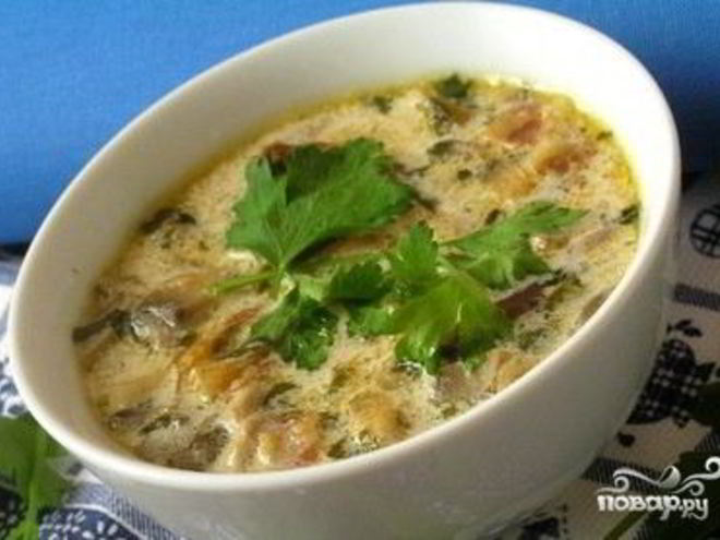 Рецепт грибного супа из замороженных подберезовиков