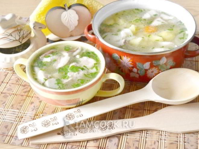 Рецепт грибного супа с мясом