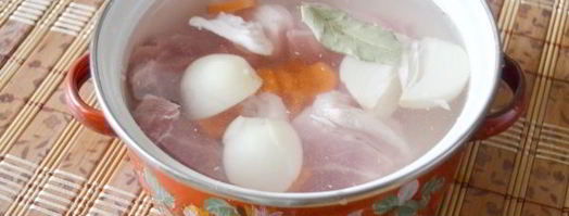 грибной суп с мясом. Шаг 4