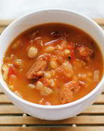 Итальянский суп с сосисками