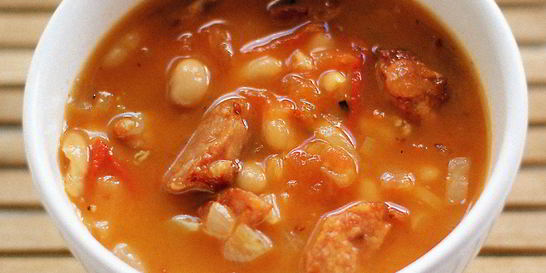 Итальянский суп с сосисками