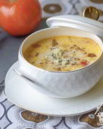 Картофельный суп с голубым сыром