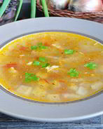 Картофельный суп с кабачками