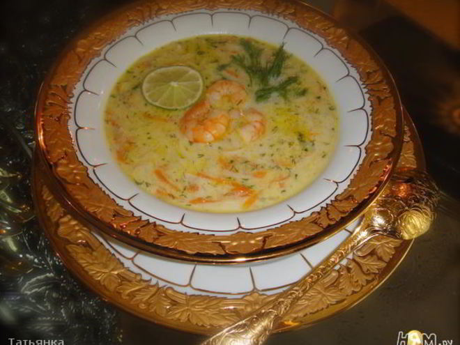Рецепт креветочного супа на кокосовом молоке