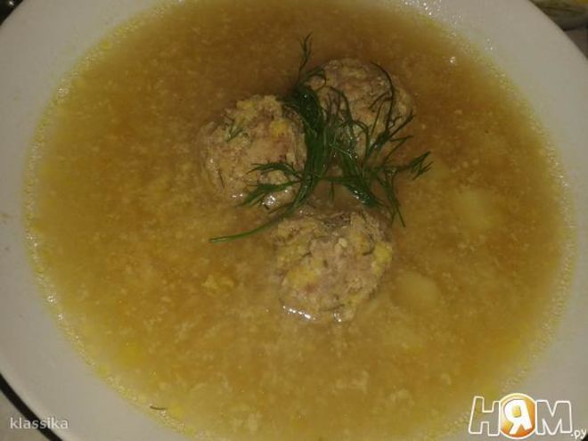 Рецепт кукурузного супа с фрикадельками