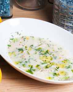 Куриный суп с лимоном