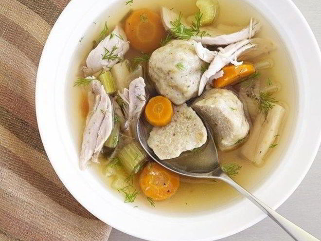 Рецепт куриного супа с шариками из мацы