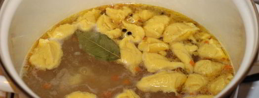 куриный суп с заварными клецками. Шаг 12