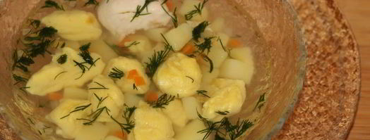 куриный суп с заварными клецками. Шаг 13