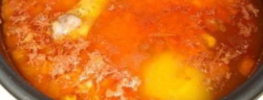 куриный суп в мультиварке поларис. Шаг 3