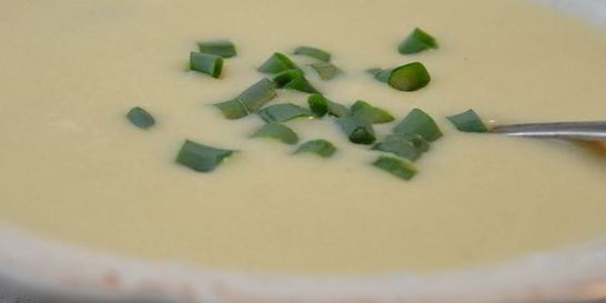 Луковый крем-суп с имбирем