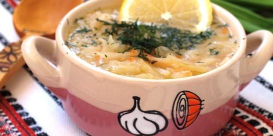 Луковый суп с капустой