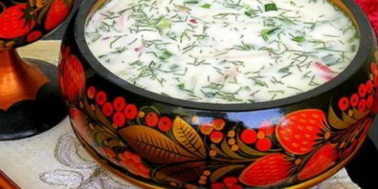 Окрошка на кефире