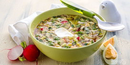 Окрошка на квасе