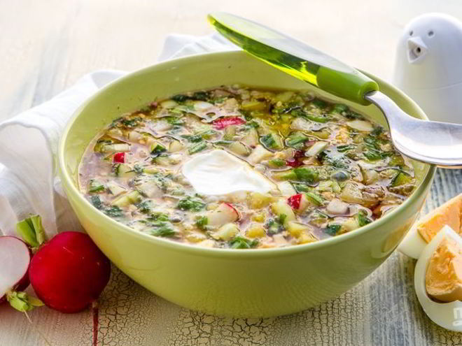 Рецепт окрошки на квасе