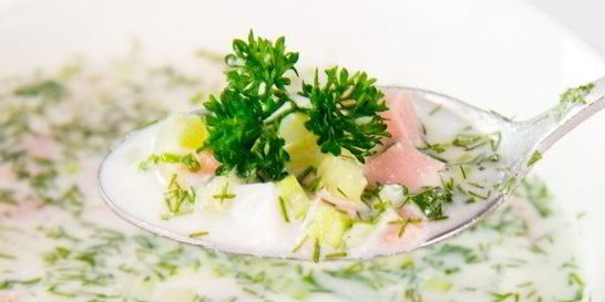 Окрошка на сыворотке