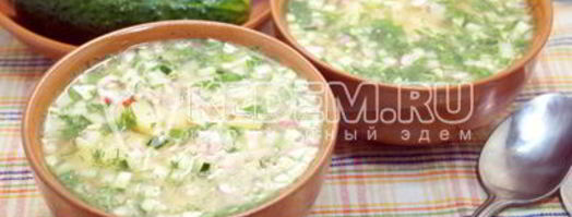 окрошка с колбасой. Шаг 7