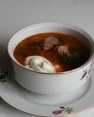 Суп с мясом