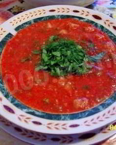 Португальский суп Красный соус