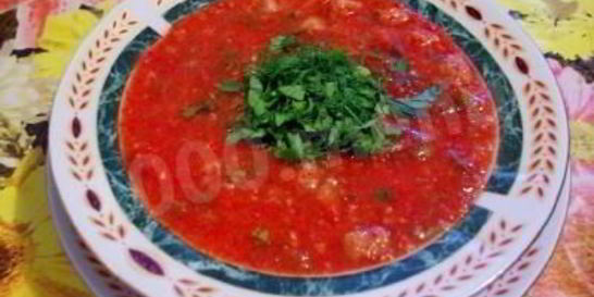 Португальский суп Красный соус