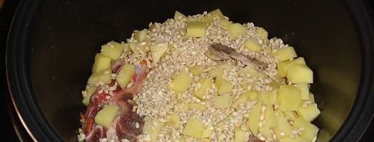 рассольник в мультиварке. Шаг 2