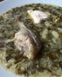 Щавелевый суп с курицей