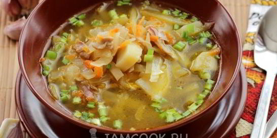 Щи из свежей капусты в мультиварке