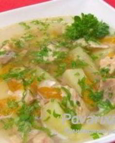 Скорый легкий суп с рыбой