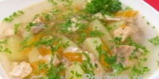 Скорый легкий суп с рыбой