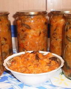 Грибная солянка с овощами на зиму