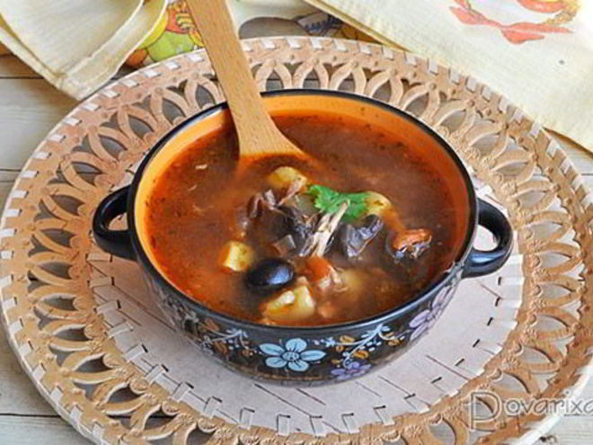 Рецепт грибной солянки