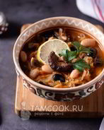 Постная солянка с фасолью