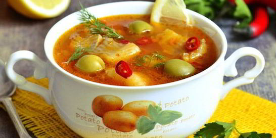 Рыбная солянка