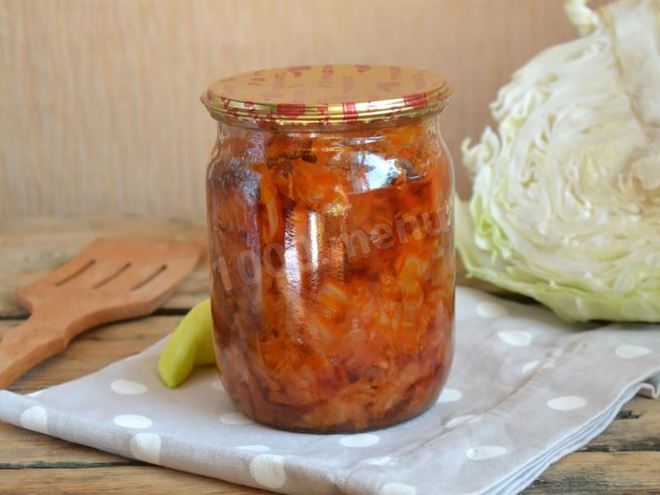 Рецепт солянки из капусты на зиму
