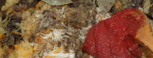 солянка из квашенной капусты с грибами. Шаг 11