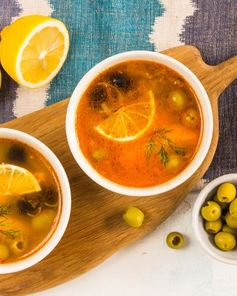 Солянка из семги