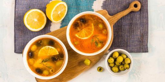 Солянка из семги