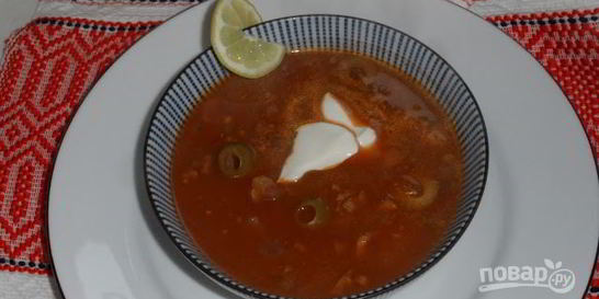 Солянка постная