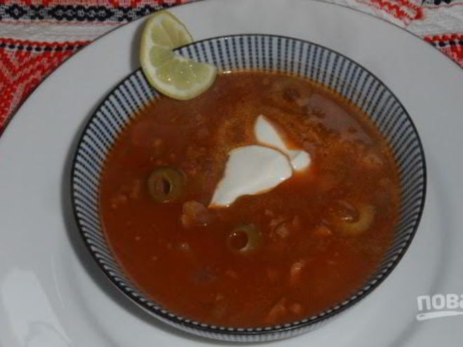 Рецепт солянки постной